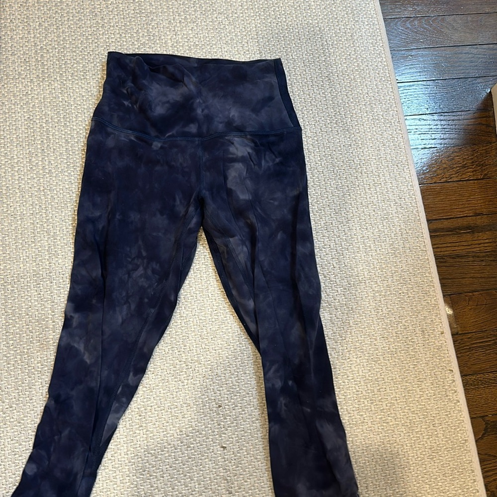 Blue tie dye align leggings Lululemon